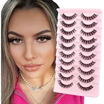 Faux Cils 3D Volume Vison MYTEX-SHOP - Lot De 10 Paires, Effet Naturel Et Volumineux