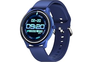 CUBOT Smartwatch mit 1,3 Zoll (3,8 cm) Touchscreen, Smartwatch für Herren und Damen, wasserdicht, IP68, Herzfrequenzmonitor, Schrittzähler, Schlaf, für Android/iOS/iPhone, Blau