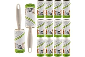 Littlegaofeithing 14 Rolle Tierhaare,Kleberolle Kleidung mit 2 Griffen,für Kleidung, Haare, Sofa, Bett, Katzen- und Hundehaare.