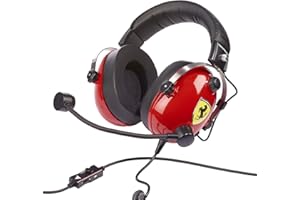 Thrustmaster T.Racing Scuderia Ferrari - Casque Gaming pour PS5 / PS4 / Xbox Series X|S / Xbox One / PC / Switch