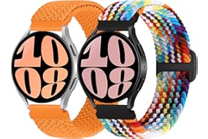 WNIPH Pleciony pasek do modelu Samsung Galaxy Watch 4, 5, 6, 4, 6 Classic, Watch 5 Pro, Active 2, Garmin Forerunner 245, 245 Music, 265, 265 Music, Vivoactive 3, Venu Sq, Vivomove 3, Luxe, Style, HR