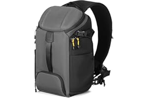 TARION Camera Bag Large Photography - Camera Backpack with Dual-Side Opening Waterproof Raincover for DSLR Drone Travel Rucksack Hexagon Series