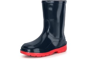 Ladeheid Chaussures en caoutchouc imperméables hautes pour enfants - Bottes de pluie pour garçons et filles LA-939