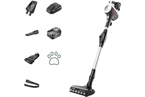 Bosch Unlimited 7 BCS712GB ProHome MultiUse Lightweight Cordless Vacuum Cleaner with Flex Tube, Quick Charger & Accessories, 2 Batteries 80 minutes runtime - White