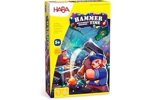 HABA 306212 Hammer Time -A hard-hitting dexterity game for 2 to 4 players ages 5 years and Up- English version (Made in Germany)