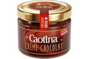 Caotina Chocolate Crème, pain au chocolat tranché à base de chocolat suisse, durable et certifié, 2x300g
