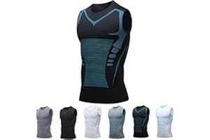 BERISYIOS Duneva Vitalvest kamizelka odchudzająca, męska kamizelka odchudzająca, wyszczuplająca sylwetkę, kompresyjna bielizna modelująca brzuch