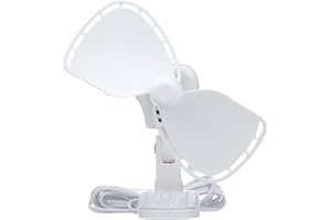 SEEKR by Caframo Unisex Ultimate 24 Volt Ventilator mit 2 Geschwindigkeiten, Direktkabel, Weiß, Nicht zutreffend