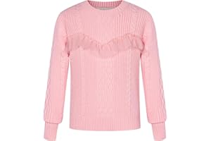 GRACE KARIN Maglione da ragazza, a maniche lunghe, girocollo, casual, autunno, maglione invernale