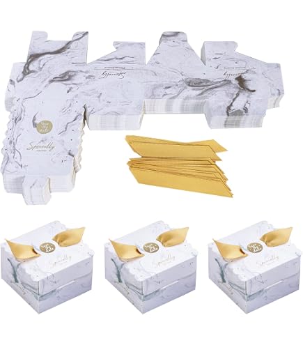 50 Roze Cadeaudoosjes Met Olifant – 8x4x10 Cm – Met Labels En Touw, Ideaal Voor Snoep En Bonbons