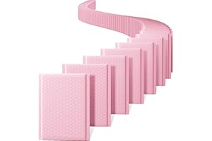‎SWITORY Switory Mailing Bags with Bubble Wrap for CDs & Jewellery & Cosmetics - Self Adhesive Padded Envelopes - Sakura Pink - 6.0" x 9" - Pack of 50