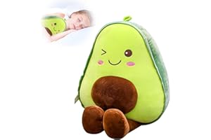 BGNXHYB Doudou avocat 30 cm, coussin d'avocat, peluche squishmallow avocat, coussin en peluche, cadeau d'anniversaire d'enfant
