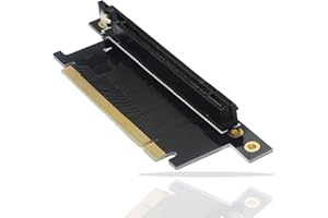 GINTOOYUN Pci-E 16x Riser Card, PCI Express 3.0 16X Cavo di prolunga 90 gradi ad alta velocità Riser Card -20 mm