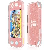 Moxiaomo Nintendo Switch Lite i&ccedil;in Koruyucu Kılıf, Nintendo Switch Lite 2019 i&ccedil;in Sıvı Kristal Parıltılı L&uuml;ks Yumuşak TPU Kıl