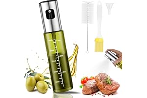 BETA NOBLE〖Verstärkte〗Ölsprüher zum Kochen, Öl Sprühflasche, Ölspray zum Kochen, Olivenölsprüher für Salat, Grillen, Backen in der Küche
