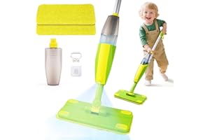 Kinderspielwischer mit Sprühfunktion - Montessori Kleinkind Putzset für echter die Bodenreinigung | Spielzeug für Kinder ab 3, Kinder Reinigung Set, Montessori Spielzeug, Hausarbeitsputzspielzeug