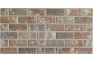 IZODEKOR Paneles imitacion ladrillo-Revestimiento de paredes, paneles de poliestireno para salón, cocina, baño, dormitorio y Teras, paneles decorativos 3d para uso interiores y exterior| Moca real