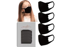 VIRTUE CODE Children’s Basics Collection Fabric Face Masks 4 Piece Kids