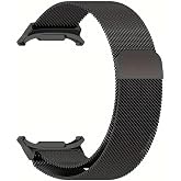 Microsonic Samsung Galaxy Watch Ultra i&ccedil;in Kordon Milanese Loop Siyah [Galaxy Watch Ultra ile Uyumlu Kordon - Siyah]
