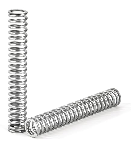 10 Ressorts Compression Acier Inox 304 - 12mm Diamètre, 25mm Longueur - 0,56kg Force