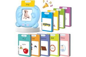 VISATOR Talking Flash Cards for Toddler Toys for 2 3 4 5 6 Year Old Baby Boys Preschool Learning Resources Educational Montessori Sensory Toys for Autism with 510 Words Interactive Gifts For Kids Age 2-6