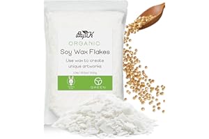 Soy Wax Flakes, BOYUJK Premium Natural Candle Wax, 100% Soy Wax for Candle Making from Organic Farm, No additives, Harmless and Pure (1KG)