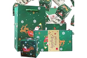 Zouwel Scatola regalo esplosiva, 10 pezzi, scatola regalo pop up, fai da te, per foto, denaro, contanti, pieghevole, con carte e coriandoli, scatole regalo divertenti per compleanni, anniversari