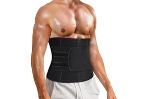 Chumian Faja Reductora Abdomen Hombre de Sudoración Fitness Neopreno Cintura Fajas Deportivas Lumbar Hombre Waist Trainer