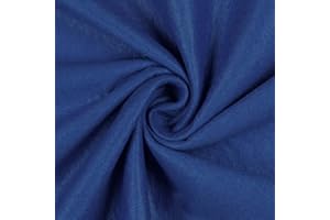 Mondo Tessuti - Tagli di Tessuto Panno Lenci - Feltro 1mm - Disponibile in Diversi Formati e ben 60 Colori (100X190CM, BLU CINA)