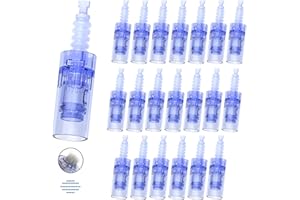 LAZZYBEAUTY Microagujas de Repuesto Dr.pen Ultima A6, Micropunción de 42 Pin para la Pluma de Microneedling Dr.pen Modelo A6, Auténticos Cartuchos Desechables de Microneedle Pen(Agujas de 42 Pin, 20 Pcs)