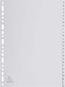 Divisori E Segnaletica Exacompta 21x29.7 Cm - Grigio, Per Organizzazione Ufficio E Cancelleria - Foto 8