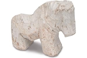 Honsell 79423 Soapstone Blank Horse, Prefabricated Soapstone Figure, Approx. 10 cm Tall, for Working with Rasp and File, Also Ideal for Children