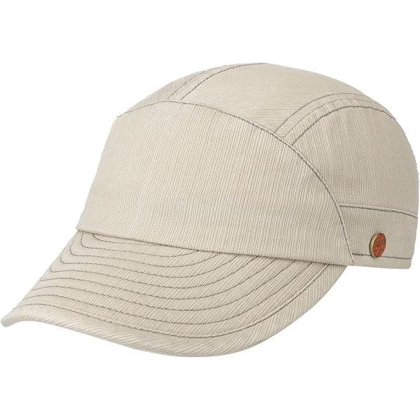 Stetson Leather Patch Cap Herren – Verstellbare Baseballkappe, 65 % Baumwolle, 35 % Polyester