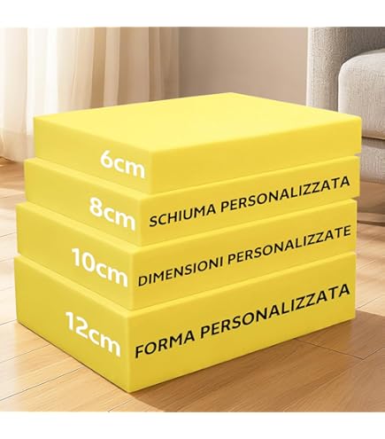 Gomma Piuma Per Imbottitura Schiuma Espansa Per Cuscini Divani Sedie Pallet Da Giardino Protezione Imballaggio Modellismo Densità 30 Kg/m3 (40x40x2,5 Cm (x 2 Pezzi), Azzurro