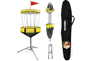 EURODISC New Games - Frisbeesport Chainwalker Corbeille de Disque Golf Unisex-Adult, Jaune, Taille Unique