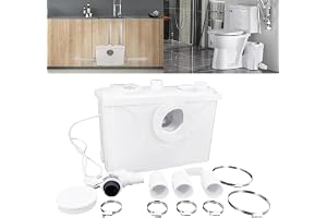 UISEBRT Lyftsystem, avloppspump 700 W, hushållspump, avloppsvatten med kolfilter och blad av rostfritt stål, smutsvattenpumpar för toalett, dusch, kök och diskmaskiner