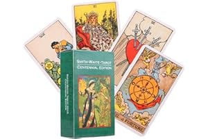 TMRBBesty Tarocchi Adatti Ai Principianti, Classici, con Guida,Mazzo di Tarocchi, Carte Divinazione Tradizionali Tavolo, per Gioco Festa E Festival