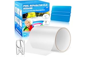 UFYTT Pool Reparaturset Unterwasser Klebeband - Pool Flicken 10 x 150 cm TPU Abdichtband für Pool, Poolfolie, Schlauchboot, Luftmatratze, Als Ersatz für Kleber Poolreparatur Set Größerer Reparaturbereich