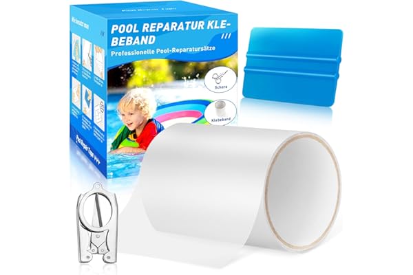 UFYTT Rustine Piscine kit Reparation Piscine - Reparation Liner Piscine sous l'eau 10x150cm Scotch Etanche Eau pour Spa Gonflable Tente Gonflable Matelas Gonflable Bateau Gonflable Matelas Gonflable