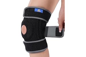 ABYON Bandaż na kolano dla mężczyzn i kobiet, podparcie kolan z wkładkami żelowymi rzepki i sprężynami, stabilizatorami bocznymi na ból kolana, opuchliznę, rozdarcie łąkotki, zapalenie stawów, ACL,