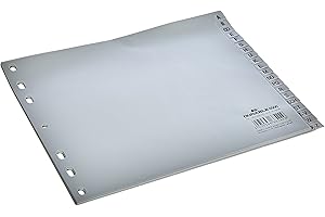 ‎DURABLE Durable 6500 Register DIN A4 A-Z Polypropylen Grau 20 Registerblaetter gepraegte Taben 650010