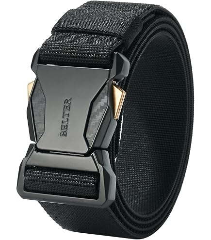 Cintura Tattica MOLLE IDOGEAR Con Fibbia A Sgancio Rapido – Set Esterno 5cm E Interno 4,4cm, Nylon Resistente, Adatta Per Accessori E Uso Quotidiano (Nero, Marrone, Mimetica)