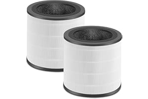 LAUKOWIND FY0194/30 Replacement Filter Compatible with Philips 800 Series AC0820/AC0819/AC0830 Air Purifier - 3-in-1 H13 True HEPA + Activated Carbon Removes 99.97% of Pollutants, 2 Pack (FY0194/30)