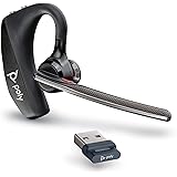 Poly Voyager 5200 UC Wireless Headset & chargeur (Plantronics) - Casque Bluetooth mono-oreille (mono) avec microphone à réduc