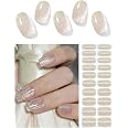 Nagelfolien Selbstklebend Ohne UV – 22 Gel-Streifen In Rosa Mit Holzstab & Feile Für Wasserfeste Maniküre