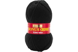 Sirdar Hayfield Bonus Chunky, Black (965), 100g