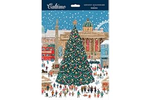 WOODMANSTERNE Traditional Advent Calendar London Christmas Exclusive - 325mm x 245mm - 24 Doors