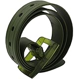 MESHIKAIERCandy Color Unisex Adjustable Rubber Silicone Belt with Plastic Buckle