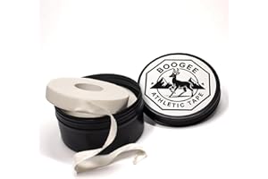 GENERIC BOOGEE BJJ Finger Tape (3 Rolls, 41m) in Reusable Tin – Premium Zinc Oxide Athletic Tape for Brazilian Jiu Jitsu, MMA, Climbing & Weightlifting | Strong Grip, Sweat Resistant, Joint Support