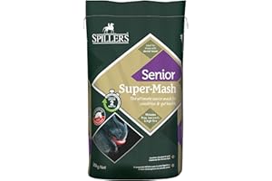 SPILLERS Super-Mash Senior Horse Feed 20kg - High in Digestible Fibre to Support Gut Health - Veteran Horse Feed Pellets with Vitamins E & C - Ideal for Senior Horses with Poor Teeth